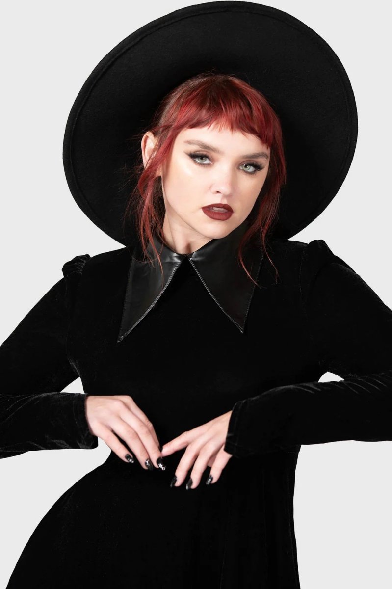 画像2: CATHEDRAL II SKATER DRESS / BLACK / ワンピース【KILL STAR】 (2)