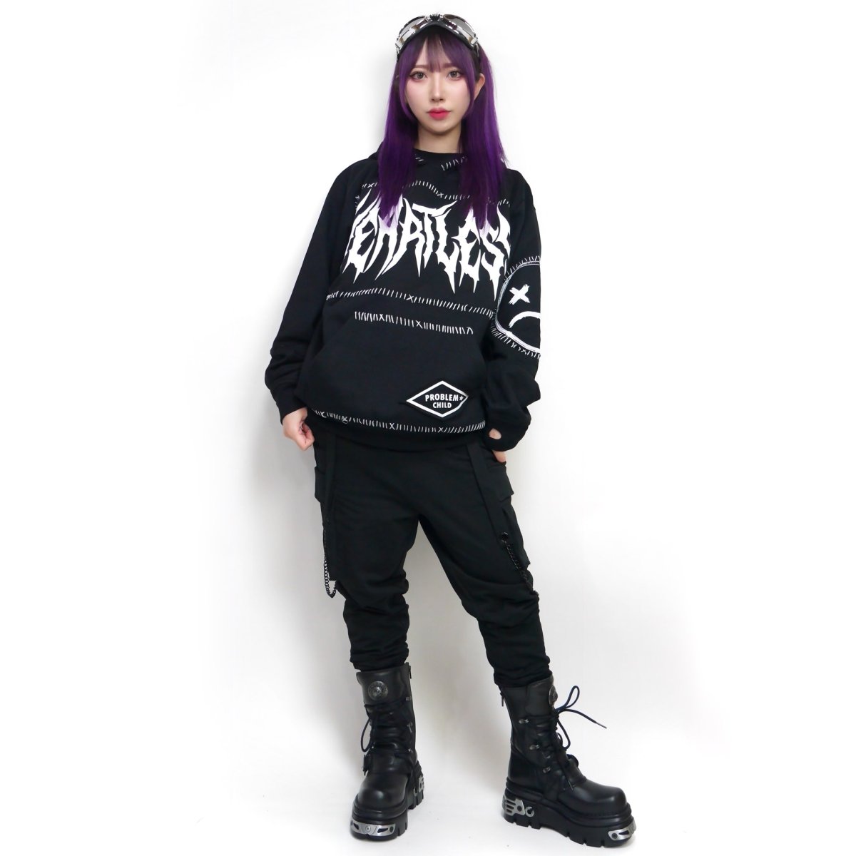 画像2: 【Mens】PROBLEM CHILD HOOD/ パーカー【Heartless】 (2)