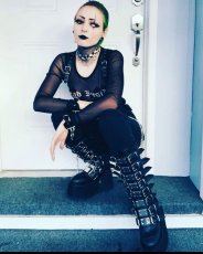 画像25: [取り寄せ]DAMNED-318 / Black / 厚底ブーツ【DEMONIA】 (25)