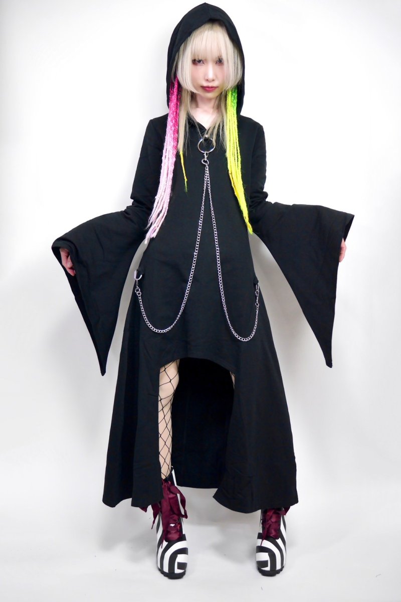 画像2: 🔥SALE🔥MALICE IN CHAINS CLOAK/ フーディマント【KILL STAR】 (2)