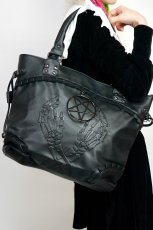 画像1: GREETING FROM THE OTHER SIDE BAG / ハンドバッグ【Banned Apparel】 (1)