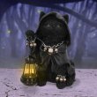 画像1: Lantern (Reapers Feline) 18.5cm / 光るオーナメント【NEMESIS NOW】 (1)