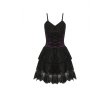 画像3: Gothic sexy black purple lace mini dress / ワンピース【DARK IN LOVE】 (3)
