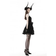 画像6: Gothic sexy black purple lace mini dress / ワンピース【DARK IN LOVE】 (6)