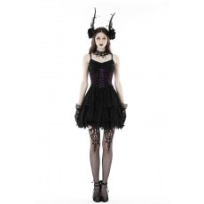 画像5: Gothic sexy black purple lace mini dress / ワンピース【DARK IN LOVE】 (5)