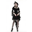 画像4: Gothic princess bell lace sleeves velvet dress / ワンピース【DARK IN LOVE】 (4)
