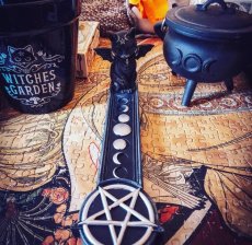 画像2: Malpuss Incense Holder 24cm / 邪神黒猫マルパス / インセンスホルダー【NEMESIS NOW】 (2)