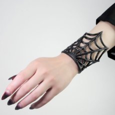画像3: Spider Web Cuff ブレスレット / Black (3)