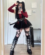 画像27: [取り寄せ]SWING-815 / バックル厚底ブーツ【DEMONIA】 (27)