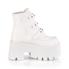 画像6: [取り寄せ]ASHES-55 / white / 厚底ブーツ【DEMONIA】 (6)