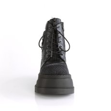 画像4: [取り寄せ]STOMP-18 / black / 厚底スニーカーブーツ【DEMONIA】 (4)