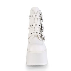 画像3: [取り寄せ]ASHES-55 / white / 厚底ブーツ【DEMONIA】 (3)