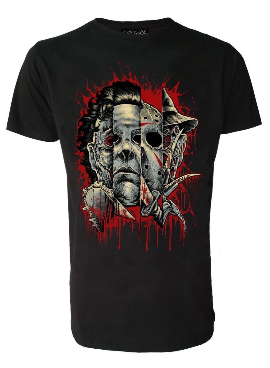 画像1: 【Mens】Faces Of Horror / T-Shirt【DSC】 (1)