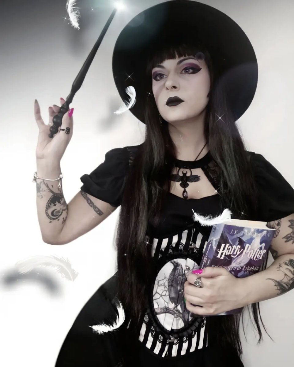 画像13: FANTASY RAVEN / ストライプ / アンダーバストコルセット【Restyle】 (13)