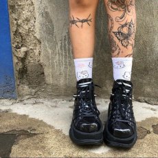 画像13: [取り寄せ]MENS / NEPTUNE-100 / Black Glitter / 厚底スニーカー【DEMONIA】 (13)