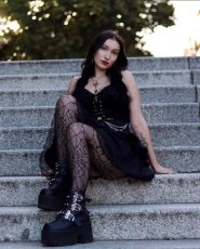 画像18: [取り寄せ]ASHES-55 / black / 厚底ブーツ【DEMONIA】 (18)