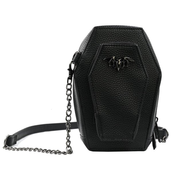 画像1: COFFIN MINI CROSSBODY BAT PURSE / ボディバッグ【KREEPSVILLE 666】 (1)