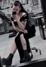 画像18: [取り寄せ]CAMEL-203 / ビーガンレザー / 厚底シューズ【DEMONIA】 (18)