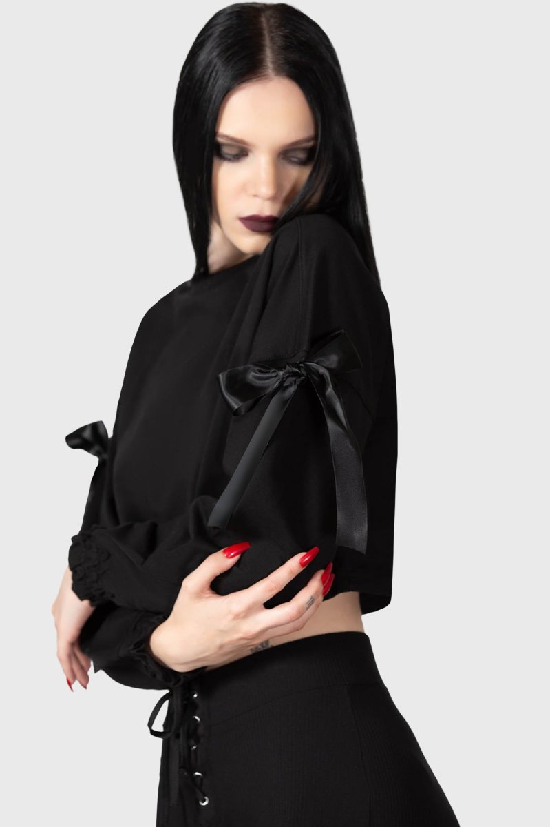 画像8: 🔥SALE🔥RAY CROP SWEATER / クロップトレーナー【KILL STAR】 (8)