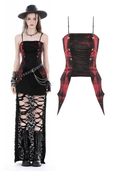 画像1: Gothic lace up bandage corset / キャミトップス【DARK IN LOVE】 (1)