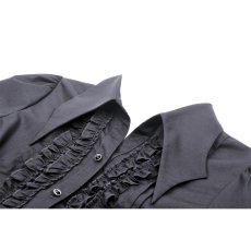 画像11: Gothic black ruffle blouse / BLACK / トップス【DARK IN LOVE】 (11)