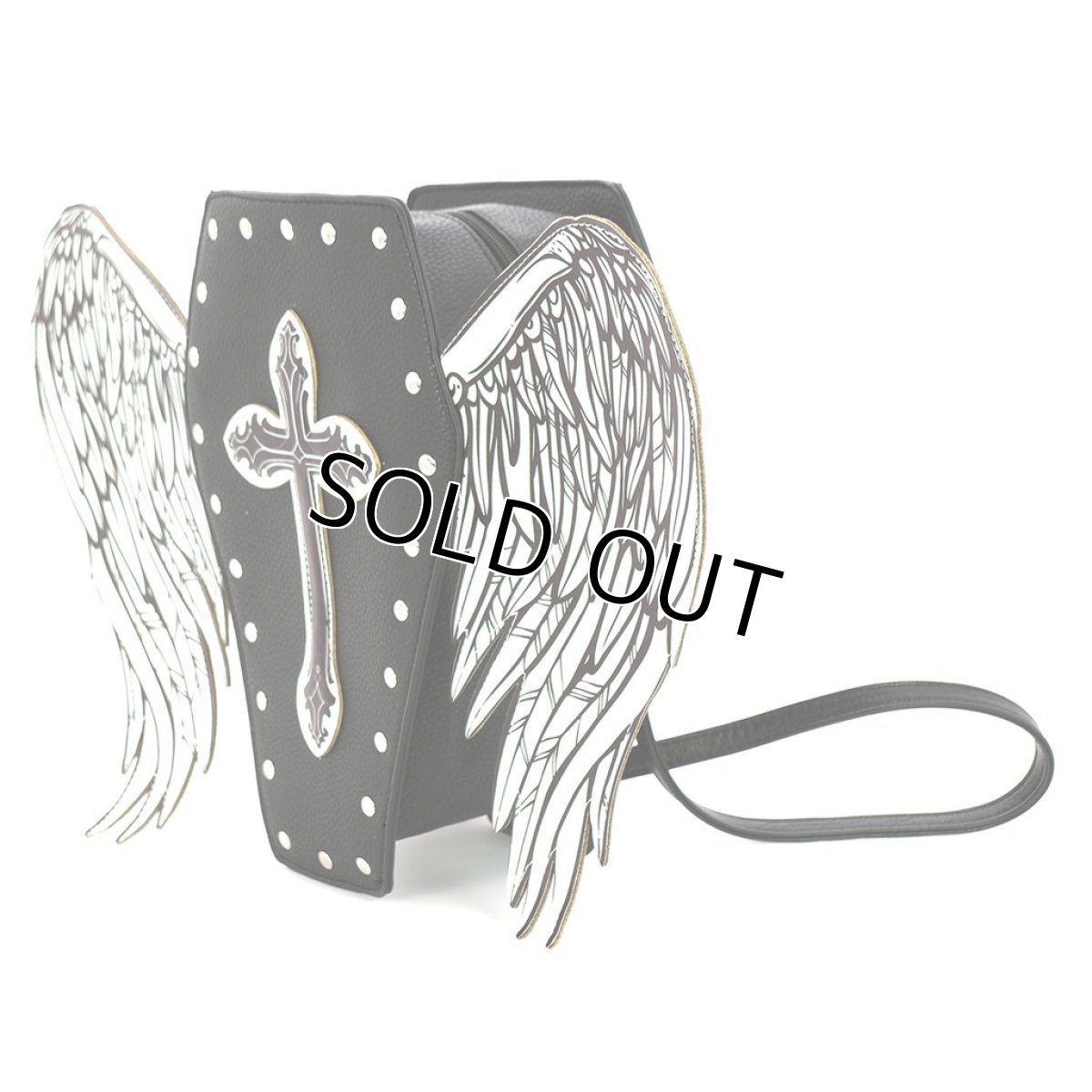 画像3: Glow In The Dark Coffin Bag W/ Angel Wings / バッグパック【SPOOKYVILLE CRITTERS】 (3)