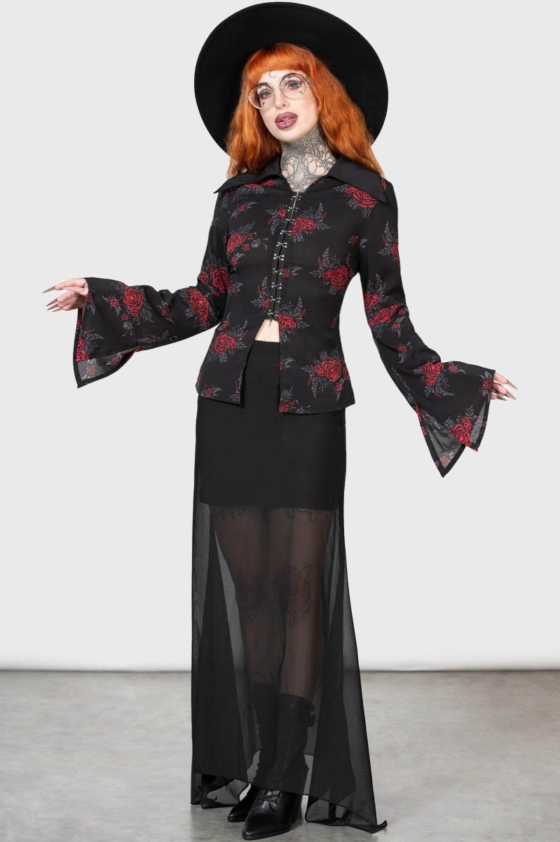 画像3: PANDORA FATALE TOP / シャツトップス【KILL STAR】 (3)