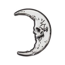 画像2: Skull Crescent Moon Glow Enamel / ピン【KREEPSVILLE 666】 (2)