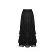 画像2: Gothic elegant frilly lace long skirt / スカート【DARK IN LOVE】 (2)
