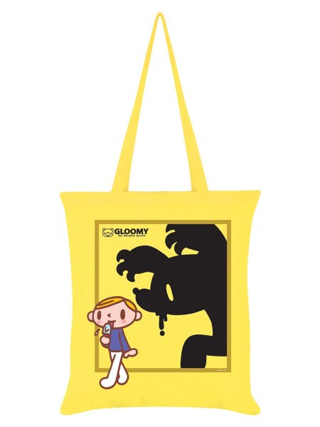 画像1: Gloomy Bear The Grizzly Truth Tote Bag / Lemon / エコバッグ【GRINDSTORE】 (1)