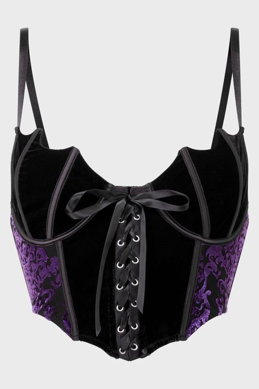 🔥SALE🔥FANG BURNOUT VELVET BUSTIER / ビスチェ【KILL STAR
