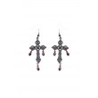 画像2: Gothic cross drop earrings / ネックレス【DARK IN LOVE】 (2)