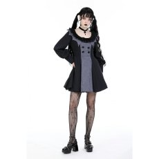 画像8: Gothic pinstripe ruffle neck academism dress / ワンピース【DARK IN LOVE】 (8)