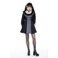 画像10: Gothic pinstripe ruffle neck academism dress / ワンピース【DARK IN LOVE】 (10)