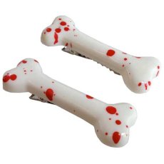 画像1: MINI BONE / BLOOD SPLATTERED / ヘアクリップ【KREEPSVILLE 666】 (1)