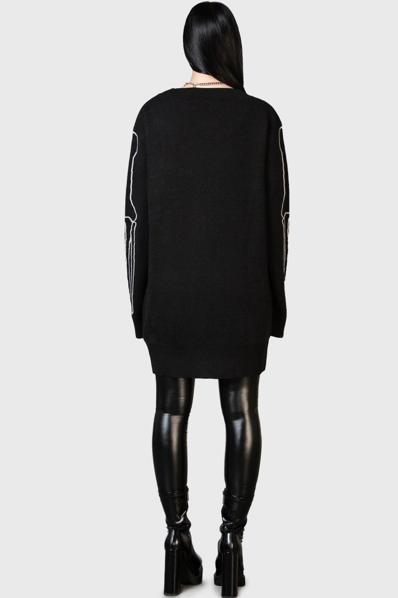 画像8: YOUR REMAINS CARDIGAN / ニットカーディガン【KILL STAR】 (8)