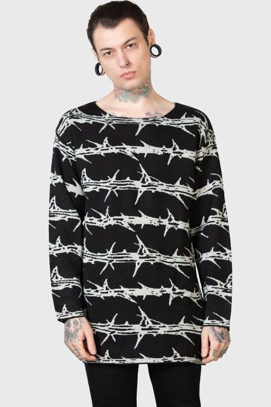 PRICKLED CONTENTION KNIT SWEATER / ニットトップス【KILL STAR