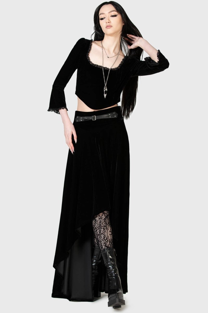 画像3: 🔥SALE🔥LUCARNA HI-LOW SKIRT / スカート【KILL STAR】 (3)