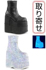 画像1: [取り寄せ]STACK-201 / 厚底ブーツ【DEMONIA】 (1)