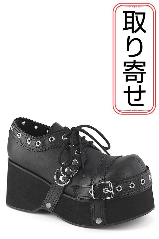 DEMONIA デモニア　厚底シューズ　ロリィタ DEMONIA STOMP-08 厚底スニーカー ゴスロリ系 レースアップ 12.5