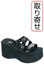 画像1: [取り寄せ]FUNN-19/丸スタッズ/厚底サンダル【DEMONIA】 (1)