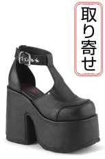 画像1: [取り寄せ]CAMEL-103 / レザー / 厚底ブーツサンダル【DEMONIA】 (1)