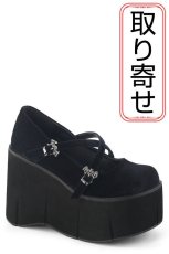 画像1: [取り寄せ]KERA-10 / Black / 厚底パンプス【DEMONIA】 (1)