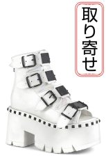 画像1: [取り寄せ]ASHES-70/white/厚底サンダル【DEMONIA】 (1)