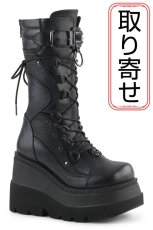 画像1: [取り寄せ]SHAKER-70 / ウェッジソール厚底ブーツ【DEMONIA】 (1)