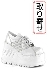 画像1: [取り寄せ]STOMP-08 / White / 厚底スニーカー【DEMONIA】 (1)