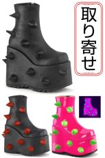 画像1: [取り寄せ]SLAY-77 / 厚底ブーツ【DEMONIA】 (1)