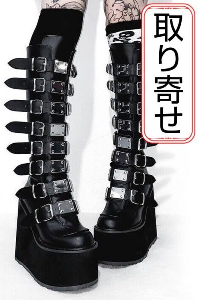 Pleaser demonia デモニア ロングブーツ 厚底 ウェッジソール 14