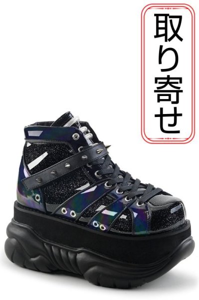 画像1: [取り寄せ]MENS / NEPTUNE-100 / Black Glitter / 厚底スニーカー【DEMONIA】 (1)