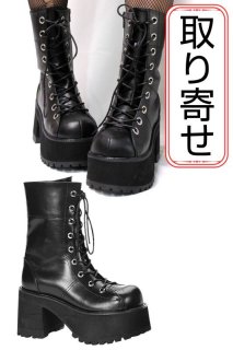 日本未発売+関税込☆ DEMONIA CRYPTO-51 Demonia Crypto-51 Gothic Steampunk Corset Style Ankle Boots